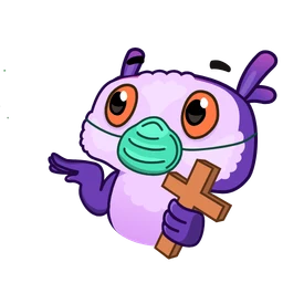 Owled Didi sticker — stay safe